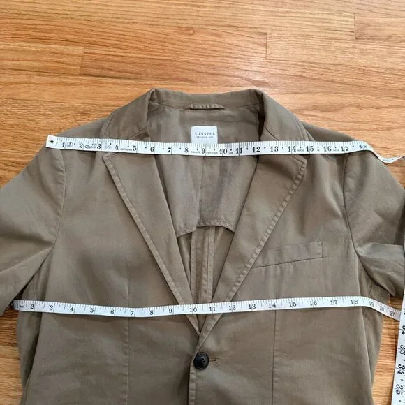 Sunspel Cotton Blend Unstructured Blazer